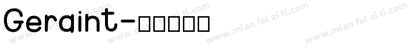 Geraint字体转换