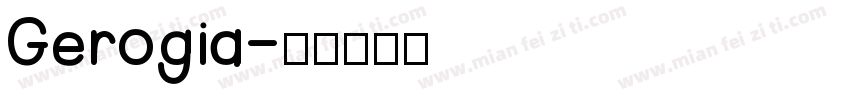 Gerogia字体转换