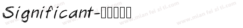Significant字体转换