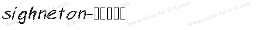 sighneton字体转换