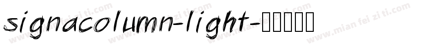 signacolumn-light字体转换