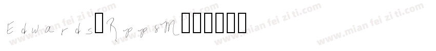 Edwards-Rpp8M字体转换