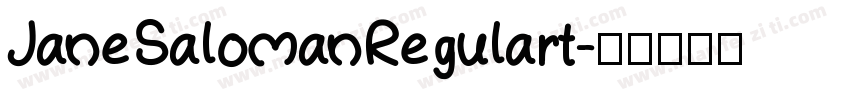 JaneSalomanRegulart字体转换