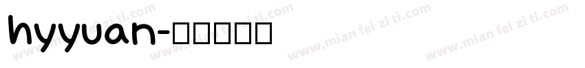 hyyuan字体转换