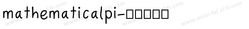 mathematicalpi字体转换