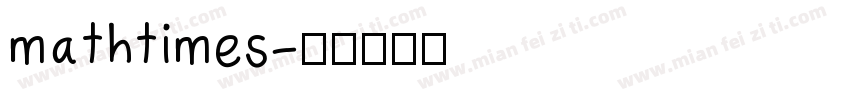 mathtimes字体转换