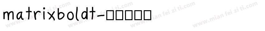 matrixboldt字体转换