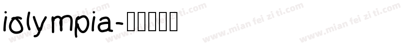 iolympia字体转换