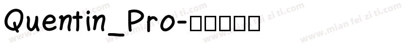 Quentin_Pro字体转换