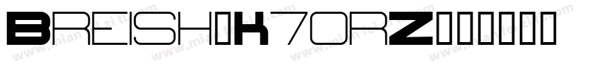 Breish-K70rZ字体转换