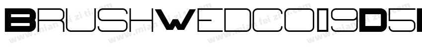 BrushWedco-9D5L字体转换