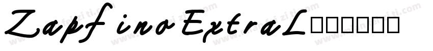 ZapfinoExtraL字体转换