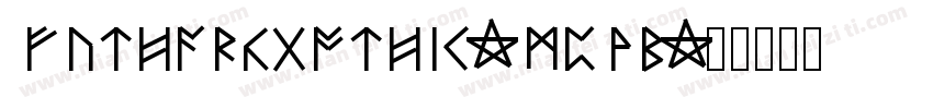 FutharkGothic-MpvB字体转换