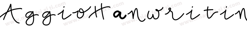 AggioHanwritingPro字体转换