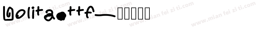 Lolita.ttf字体转换