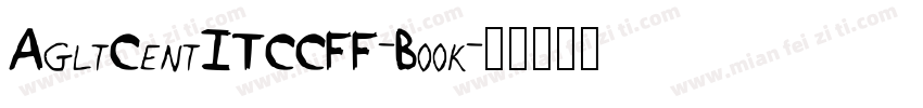 AgltCentITCCFF-Book字体转换