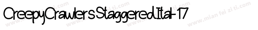 CreepyCrawlersStaggeredItal-17P2字体转换