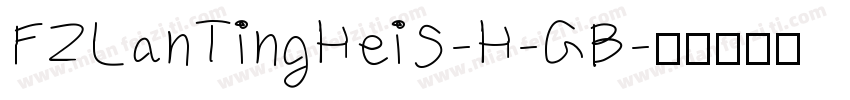 FZLanTingHeiS-H-GB字体转换