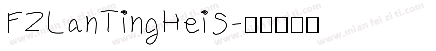 FZLanTingHeiS字体转换