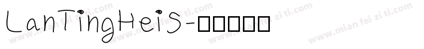 LanTingHeiS字体转换