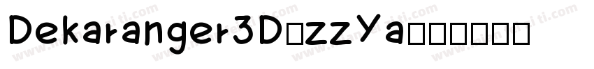 Dekaranger3D-zzYa字体转换