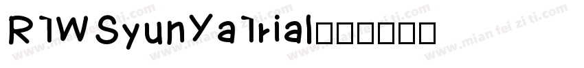 RTWSyunYaTrial字体转换