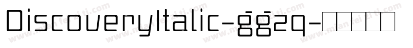 DiscoveryItalic-ggzq字体转换