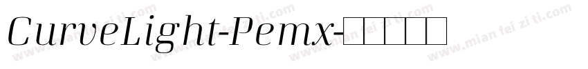 CurveLight-Pemx字体转换
