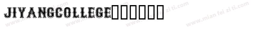 JIYANGCOLLEGE字体转换