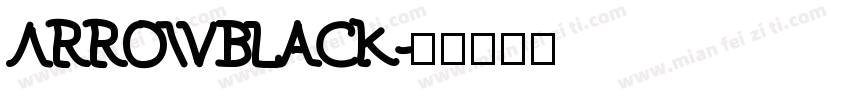 ArrowBlack字体转换