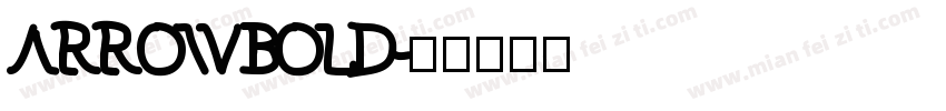 ArrowBold字体转换
