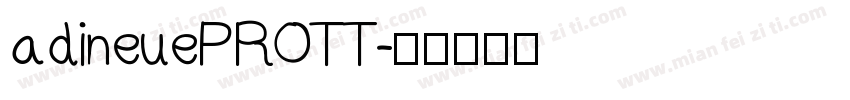 adineuePROTT字体转换