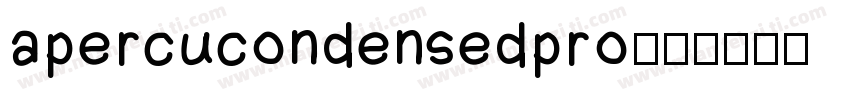 apercucondensedpro字体转换
