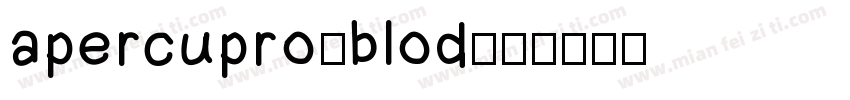 apercupro-blod字体转换