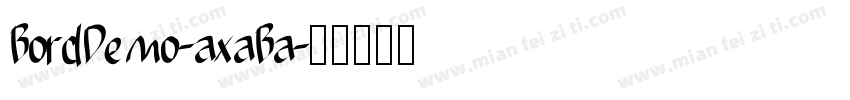 BordDemo-axaBa字体转换