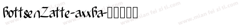 BottsenZatte-axxBa字体转换