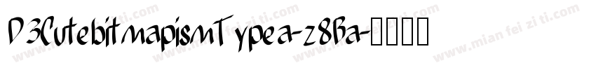 D3CutebitmapismTypea-z8Ba字体转换