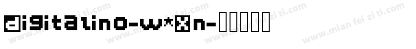 Digitalino-w5Xn字体转换