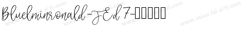 Bluelminronald-JEd7字体转换