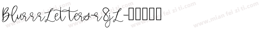 BlurrrLetters-r8jL字体转换