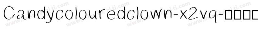 Candycolouredclown-x2vq字体转换