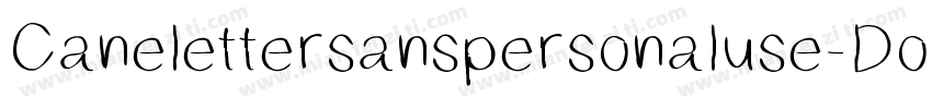 Canelettersanspersonaluse-Do9d字体转换