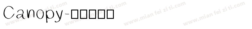 Canopy字体转换