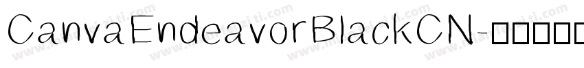 CanvaEndeavorBlackCN字体转换