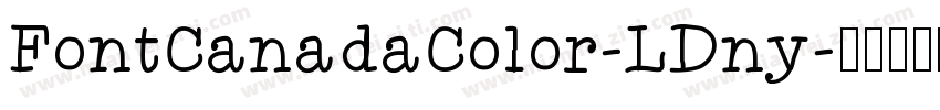 FontCanadaColor-LDny字体转换