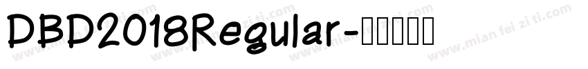 DBD2018Regular字体转换