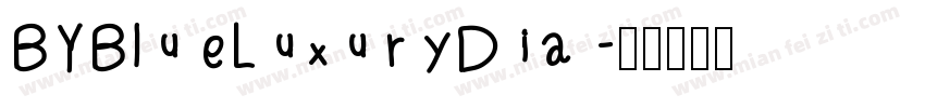 BYBlueLuxuryDia字体转换