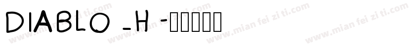 DIABLO_H字体转换