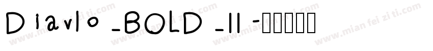 Diavlo_BOLD_II字体转换