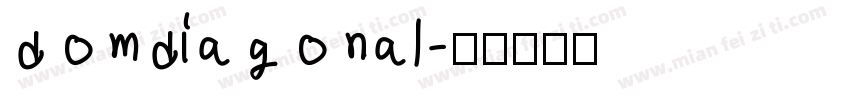 domdiagonal字体转换